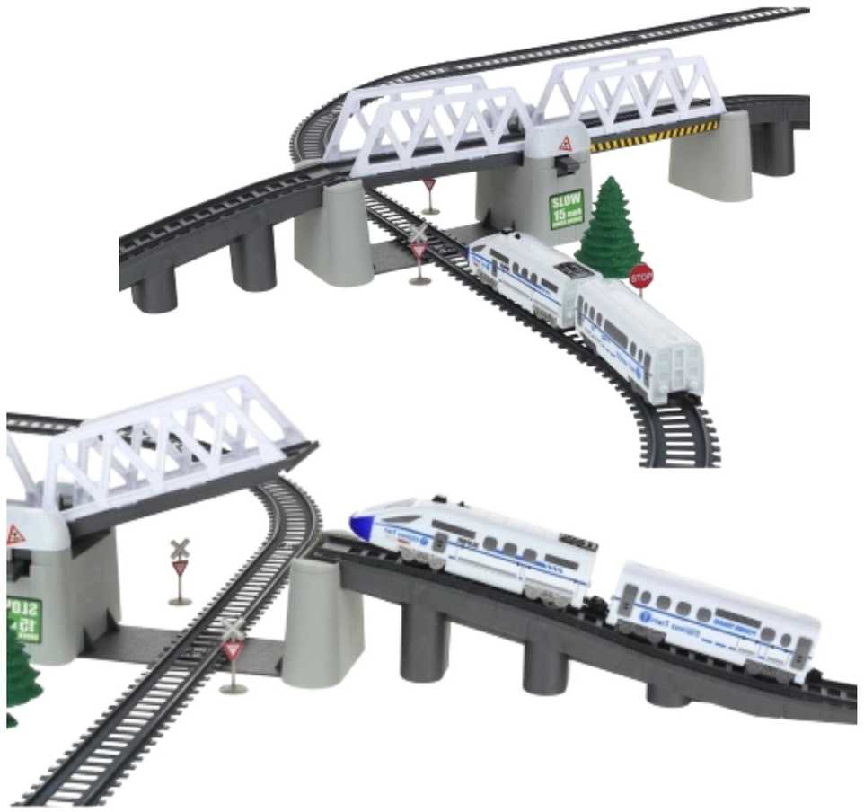 Elektrinio traukinio rinkinys su bėgiais, 366 cm