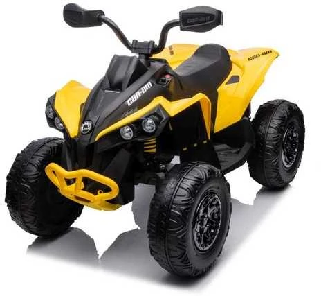 Elektrinis keturratis vaikams Quad CAN-AM Renegate, geltonas