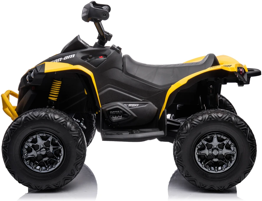 Elektrinis keturratis vaikams Quad DK-CA002 12V10AH 4x4, geltonas