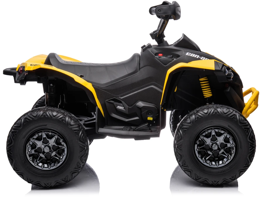 Elektrinis keturratis vaikams Quad DK-CA002 12V10AH 4x4, geltonas
