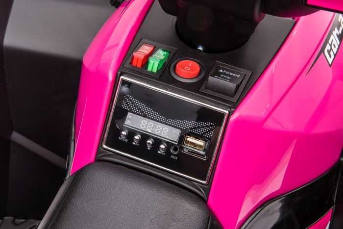 Elektrinis keturratis vaikams Quad HL568, rožinis