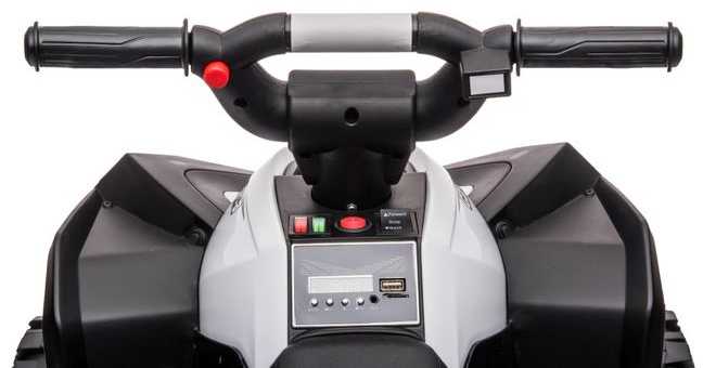 Elektrinis keturratis vaikams Quad HL568, baltas