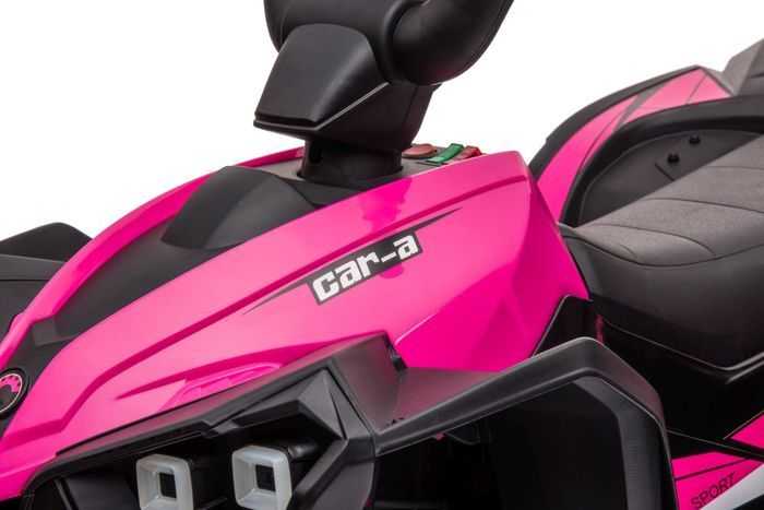 Elektrinis keturratis vaikams Quad HL568, rožinis
