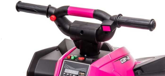 Elektrinis keturratis vaikams Quad HL568, rožinis