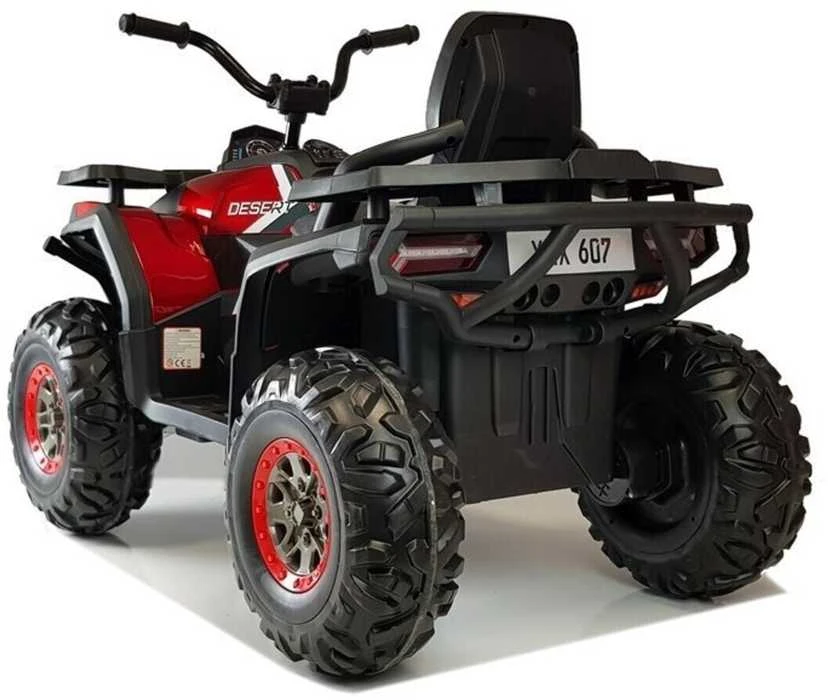 Elektrinis keturratis vaikams Quad XMX607, raudonas lakuotas