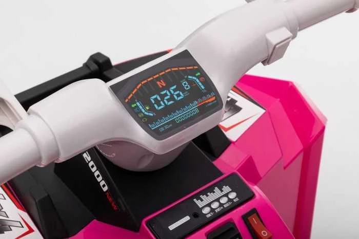 Elektrinis keturratis vaikams Quad XMX630T su priekaba, rožinis