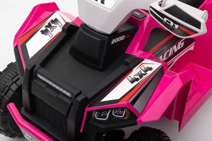 Elektrinis keturratis vaikams Quad XMX630T su priekaba, rožinis