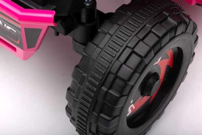 Elektrinis keturratis vaikams Quad XMX630T su priekaba, rožinis