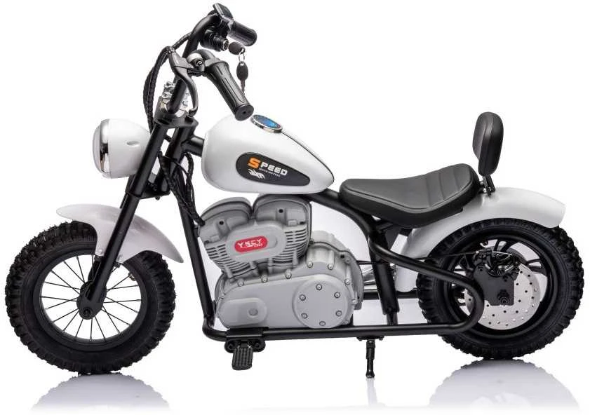 Elektrinis motociklas A9902 36V, baltas