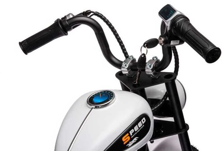 Elektrinis motociklas A9902 36V, baltas