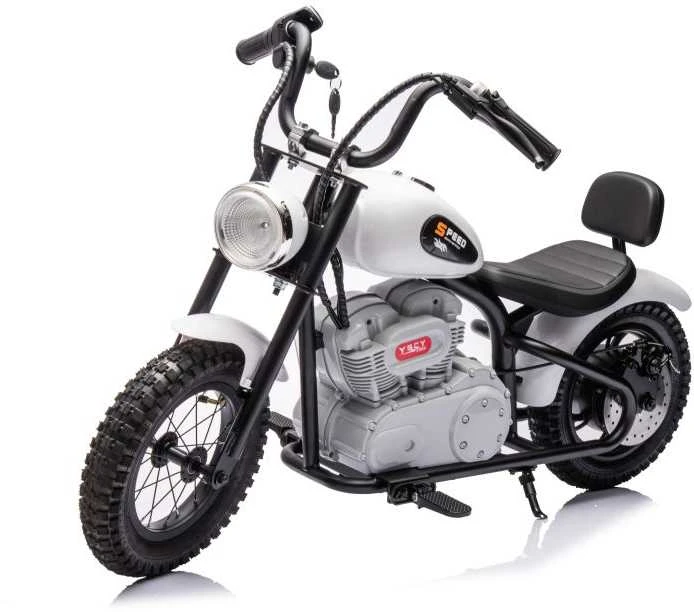 Elektrinis motociklas A9902 36V, baltas