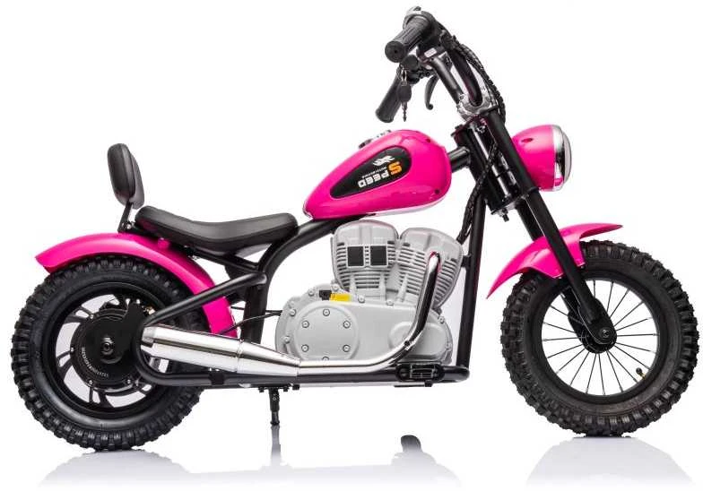 Elektrinis motociklas A9902 36V, rožinis