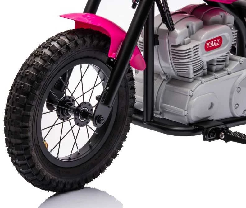 Elektrinis motociklas A9902 36V, rožinis