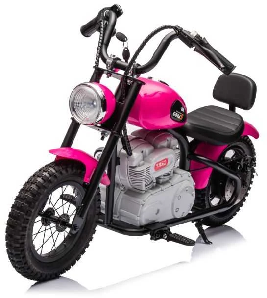 Elektrinis motociklas A9902 36V, rožinis