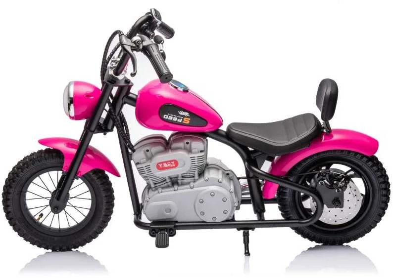 Elektrinis motociklas A9902 36V, rožinis