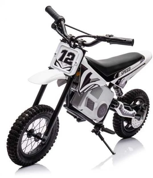 Elektrinis motociklas Cross Bike A9901 36V, baltas