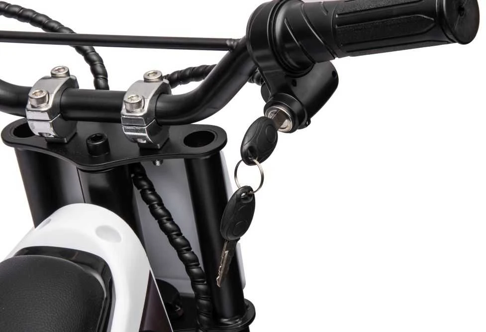 Elektrinis motociklas Cross Bike A9901 36V, baltas