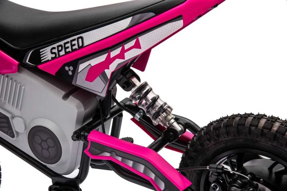Elektrinis motociklas Cross Bike A9901 36V, rožinis