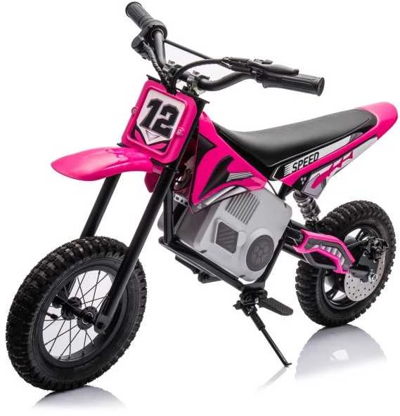 Elektrinis motociklas Cross Bike A9901 36V, rožinis