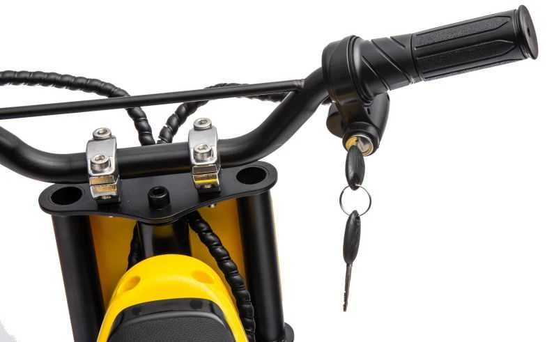 Elektrinis motociklas Cross Bike A9901 36V, geltonas