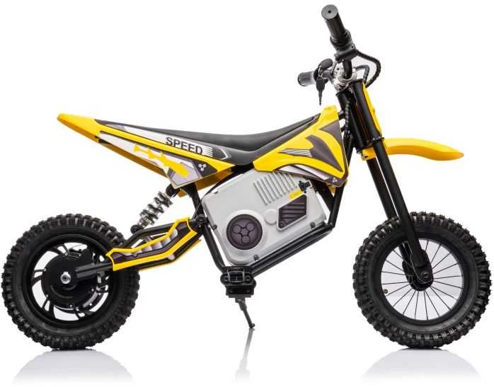 Elektrinis motociklas Cross Bike A9901 36V, geltonas