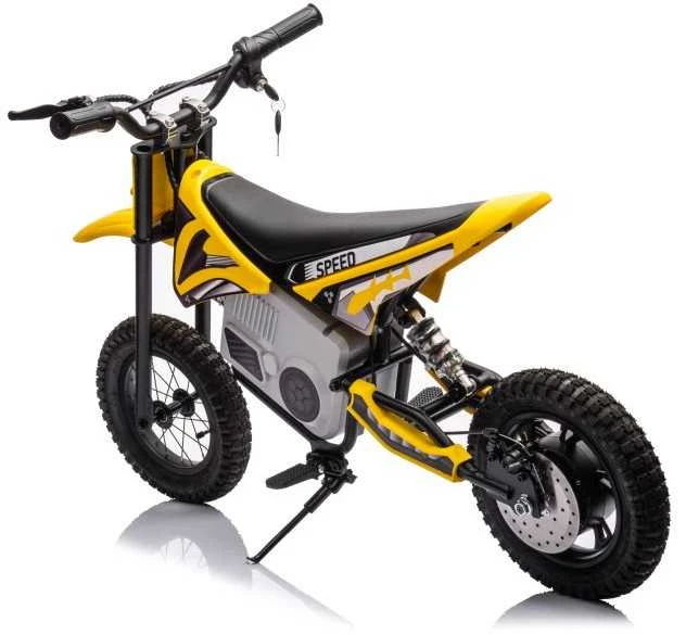 Elektrinis motociklas Cross Bike A9901 36V, geltonas