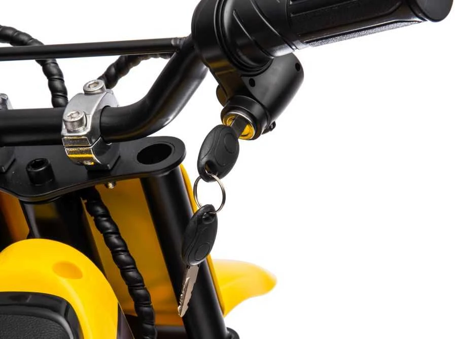 Elektrinis motociklas Cross Bike A9901 36V, geltonas