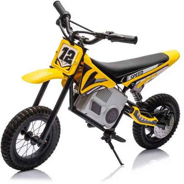 Elektrinis motociklas Cross Bike A9901 36V, geltonas