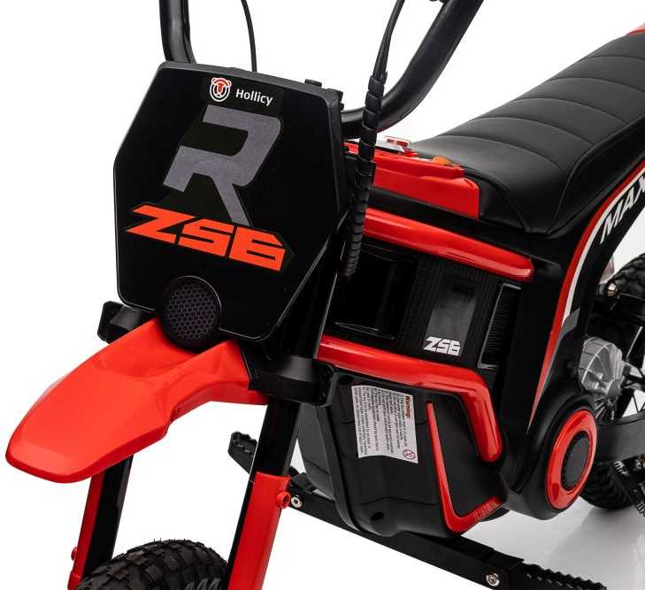 Elektrinis motociklas Cross Bike SX2328 Strong, raudonas