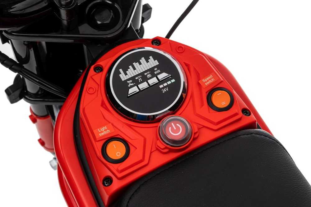 Elektrinis motociklas Cross Bike SX2328 Strong, raudonas