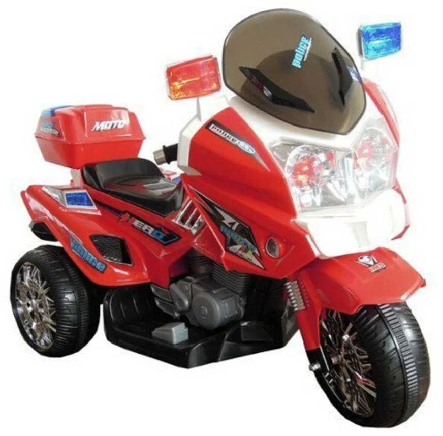 Lean Cars Ride CH815 Raudona – elektrinis važiavimas policijos motociklu