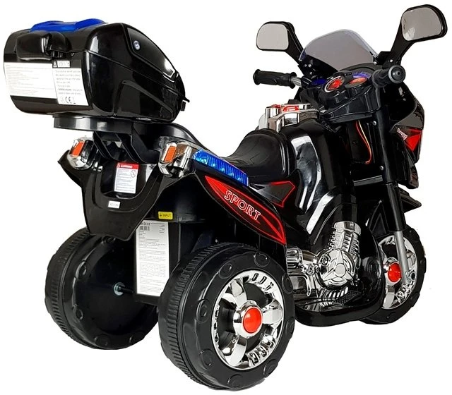 Elektrinis motociklas vaikams HC8051, juodas