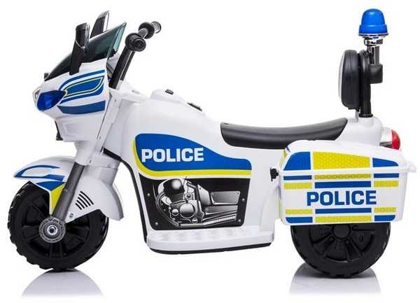 Elektrinis motociklas vaikams Police TR1912, baltas
