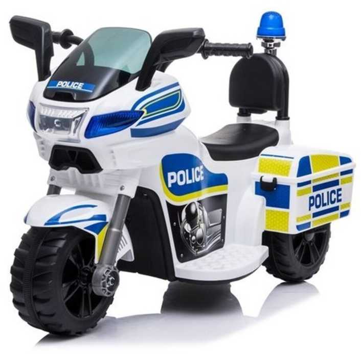 Elektrinis motociklas vaikams Police TR1912, baltas