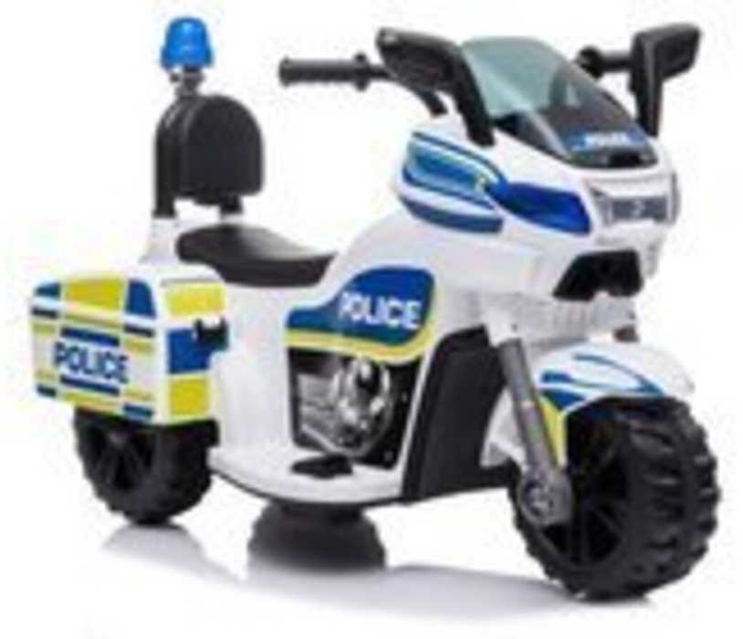 Elektrinis motociklas vaikams Police TR1912, baltas
