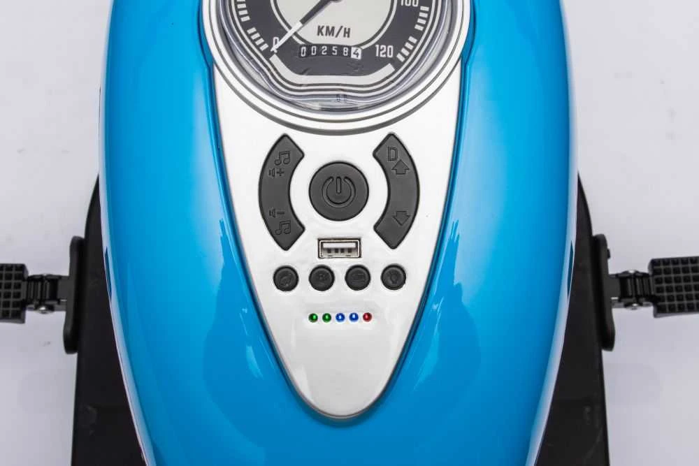 Elektrinis triratis motociklas LL6688 24V, mėlynas