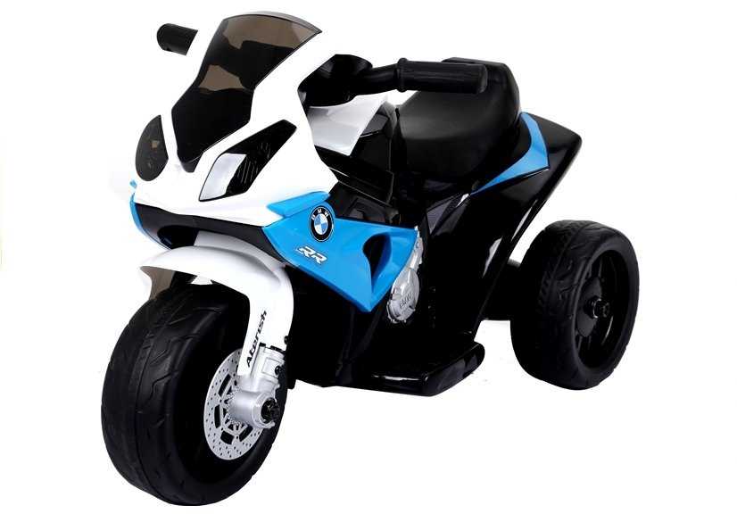 Elektrinis triratis motociklas vaikams BMW S1000RR, mėlynas