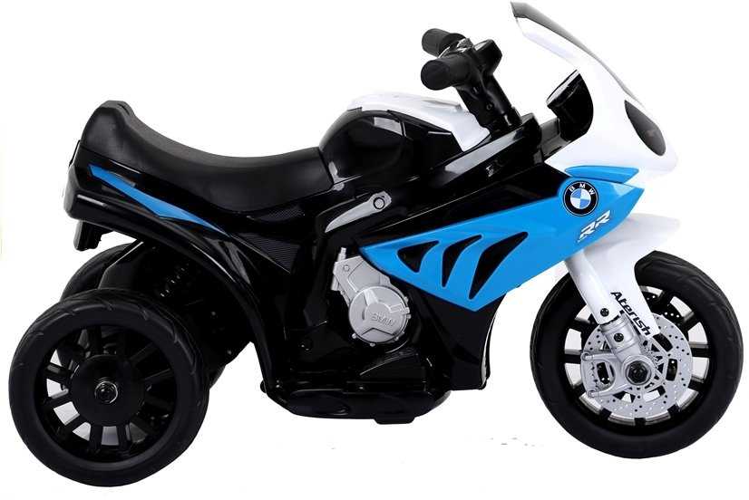 Elektrinis triratis motociklas vaikams BMW S1000RR, mėlynas