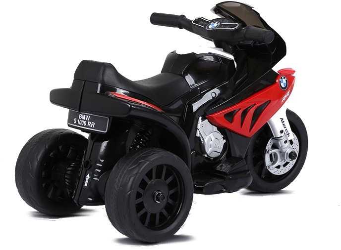 Elektrinis triratis motociklas vaikams BMW S1000RR, raudonas