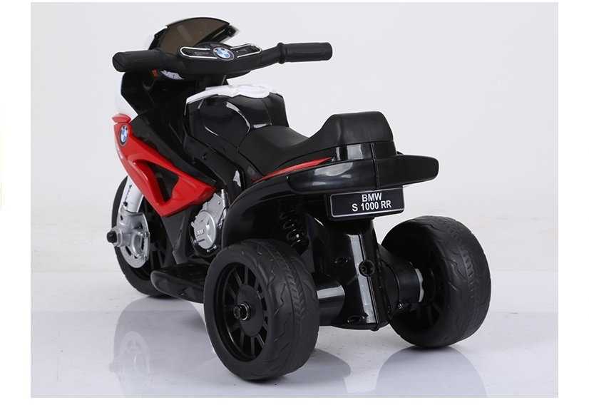 Elektrinis triratis motociklas vaikams BMW S1000RR, raudonas