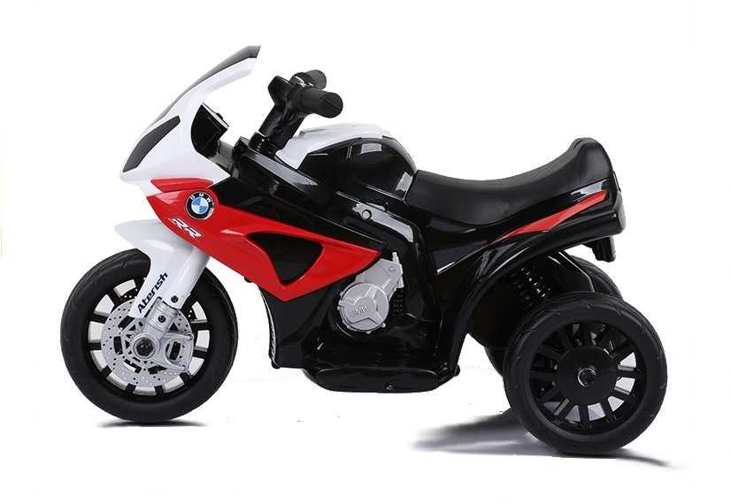 Elektrinis triratis motociklas vaikams BMW S1000RR, raudonas