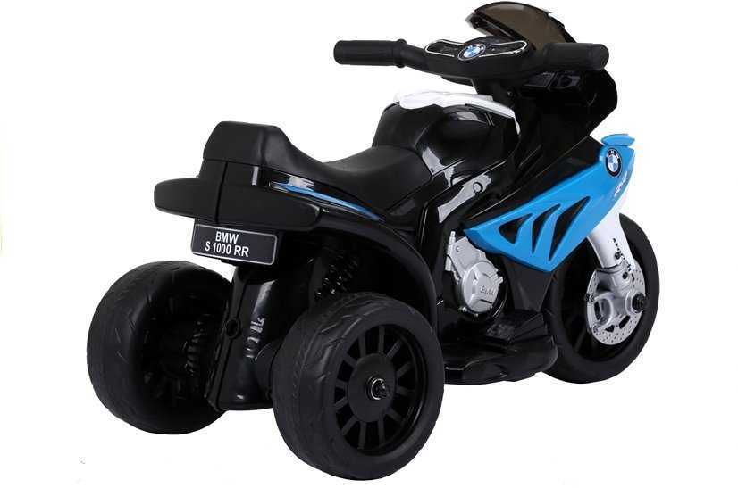 Elektrinis triratis motociklas vaikams BMW S1000RR, mėlynas
