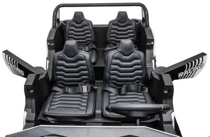 Elektromobilis Buggy A033 4x4 24V, baltas