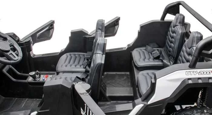 Elektromobilis Buggy A033 4x4 24V, baltas