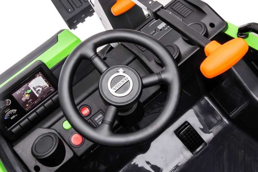 Elektromobilis ekskavatorius Volvo DK-VE888, žalias (rankinis strėlės valdymas)