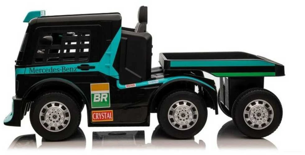 Elektromobilis su priekaba Mercedes XMX622B, LCD, mėlynas