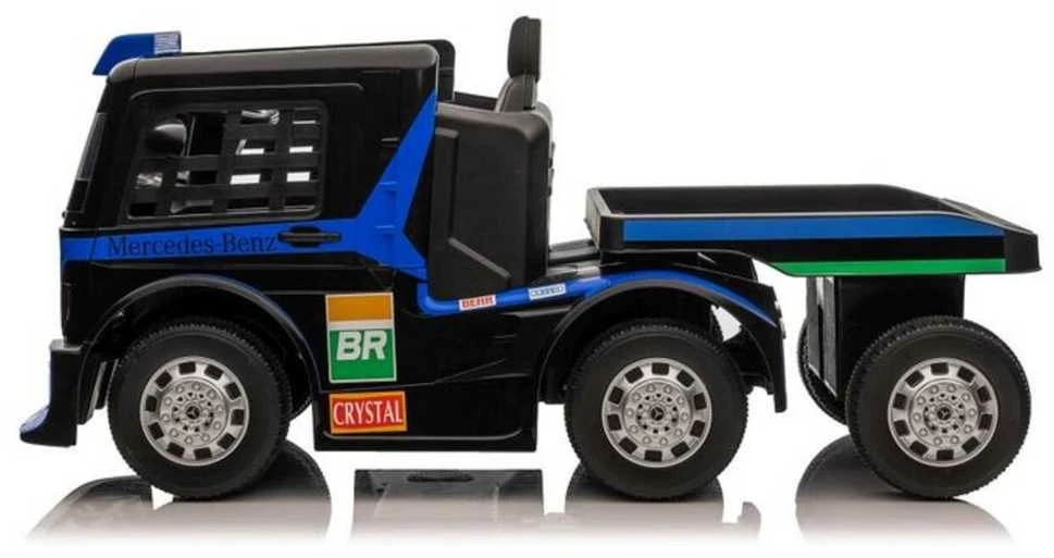Elektromobilis su priekaba Mercedes XMX622B, LCD, tamsiai mėlynas