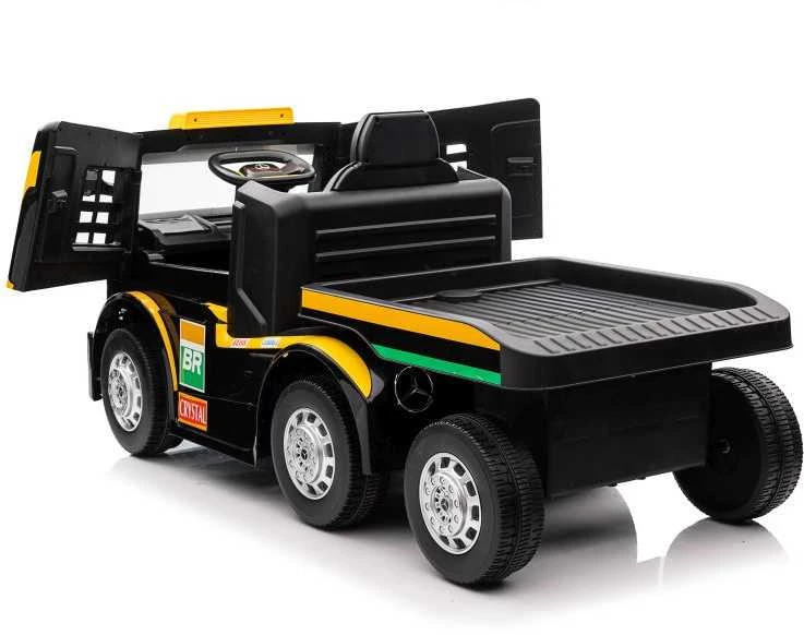 Elektromobilis su priekaba Mercedes XMX622B, LCD, geltonas