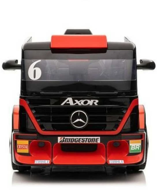 Elektromobilis su priekaba Mercedes XMX622B, LCD, raudonas