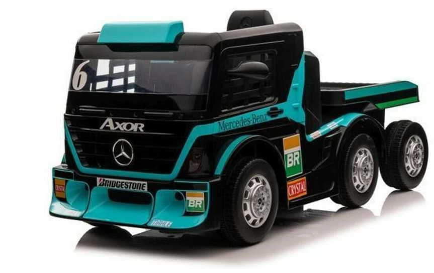 Elektromobilis su priekaba Mercedes XMX622B, LCD, mėlynas